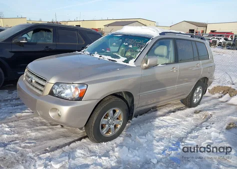2007 Toyota Highlander V6 из США, поврежденный, VIN JTEEP21A970212597